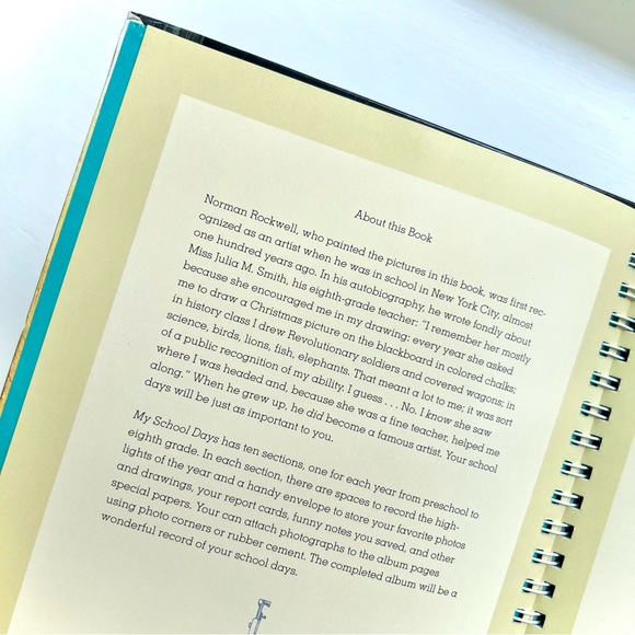 NEW Norman Rockwell My School Days Keepsake Album Preschool to Grade 8 Art Book - Picture 4 of 16